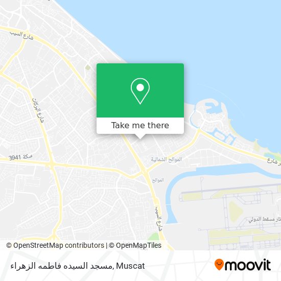 مسجد السيده فاطمه الزهراء map