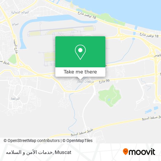 خدمات الأمن و السلامه map