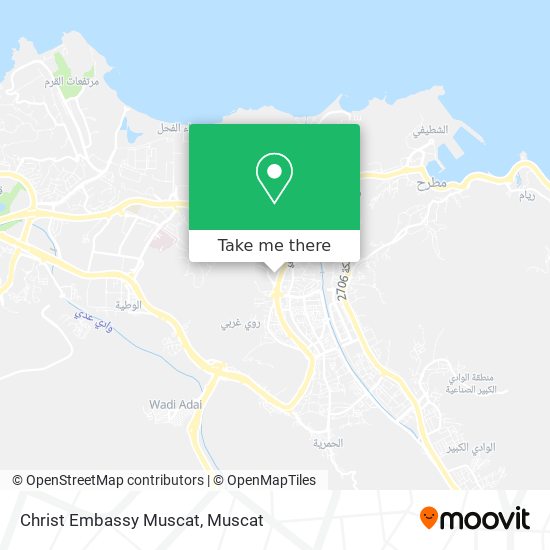 Christ Embassy Muscat map