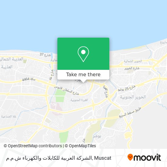 الشركة العربية للكابلات والكهرباء ش.م.م map