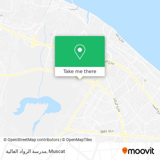 مدرسة الرواد العالية map