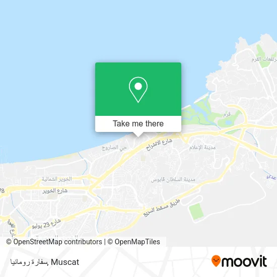 سفارة رومانيا map