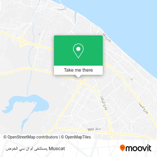 مستشفى ام ان سي الخوض map