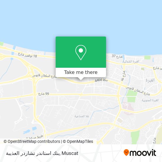 بنك استاندر تشاردر العذيبة map