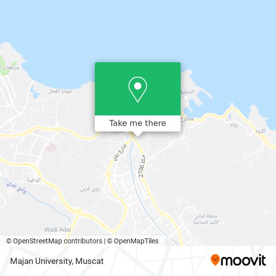 Majan University map