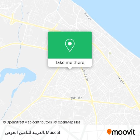 العربية للتأمين الخوض map