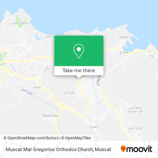 Muscat Mar Gregorios Orthodox Church map