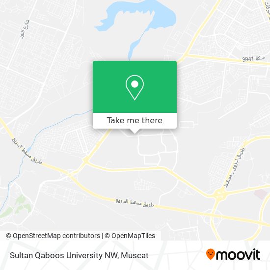 Sultan Qaboos University NW map