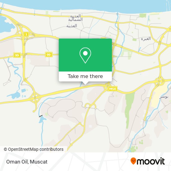 Oman Oil map