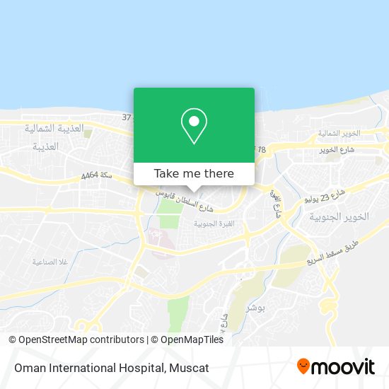 Oman International Hospital map