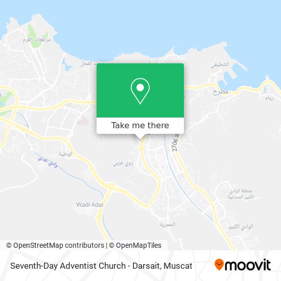 Seventh-Day Adventist Church - Darsait map