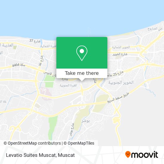 Levatio Suites Muscat map