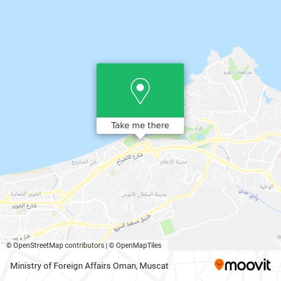 Ministry of Foreign Affairs Oman map