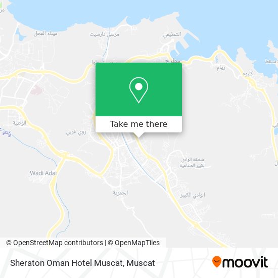 Sheraton Oman Hotel Muscat map