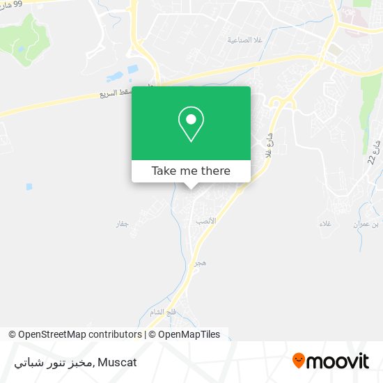 مخبز تنور شباتي map