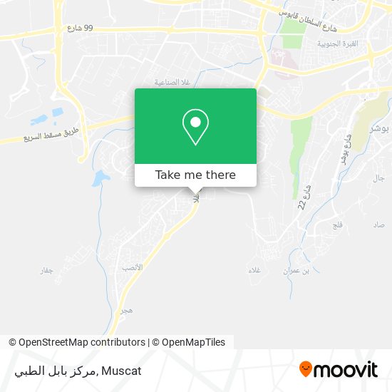 مركز بابل الطبي map