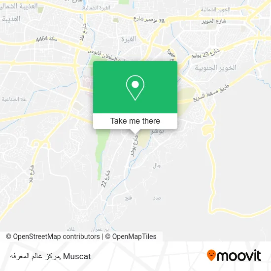 مركز عالم المعرفه map