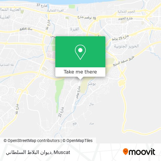 ديوان البلاط السلطاني map