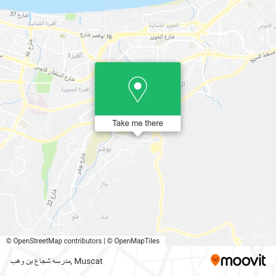 مدرسه شجاع بن وهب map
