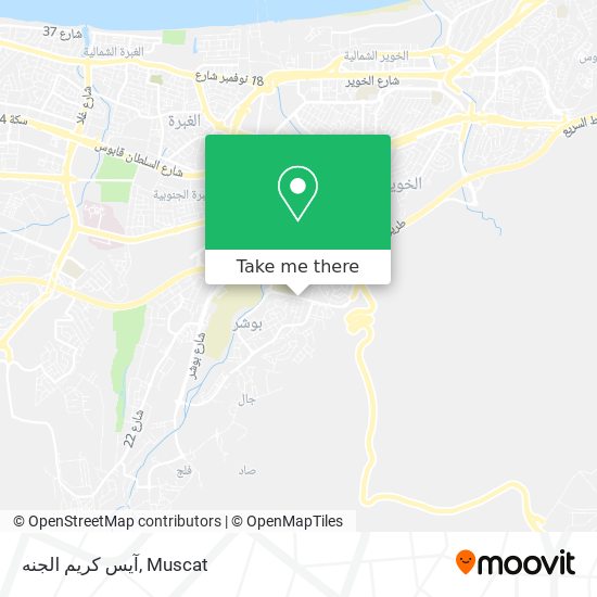 آيس كريم الجنه map