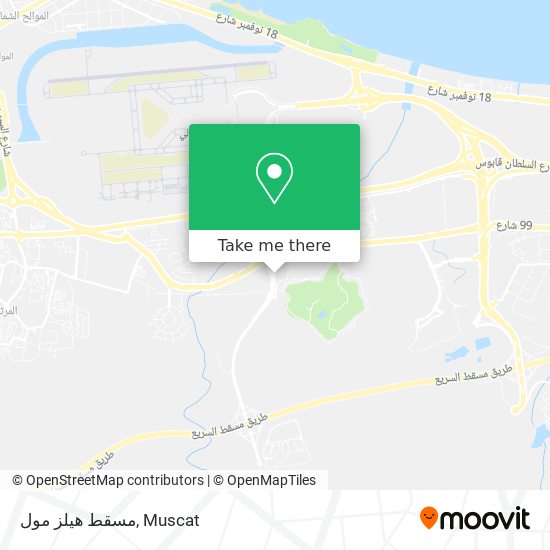 مسقط هيلز مول map