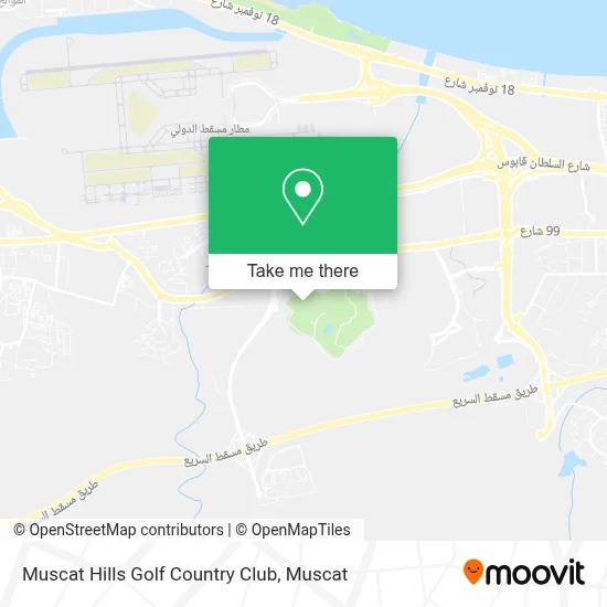 Muscat Hills Golf Country Club map