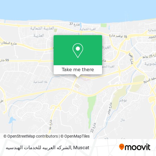 الشركه العربيه للخدمات الهندسيه map