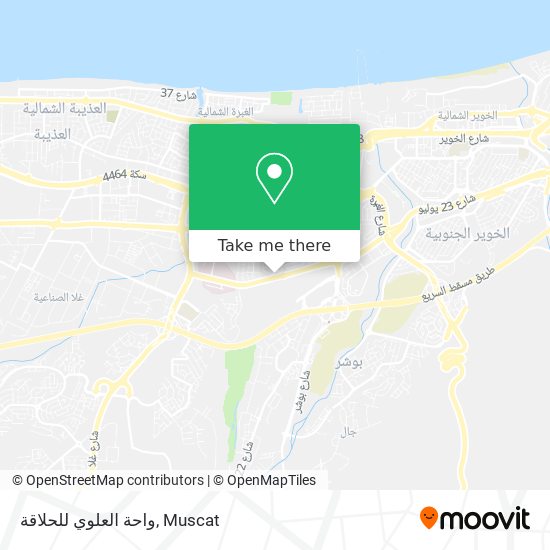 واحة العلوي للحلاقة map