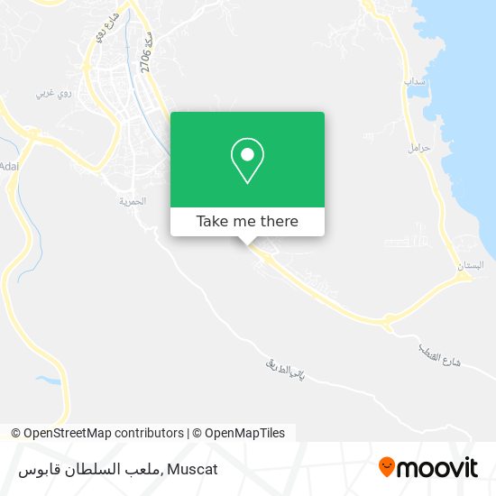 ملعب السلطان قابوس map