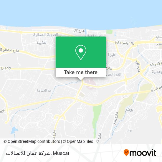 شركة عمان للاتصالات map