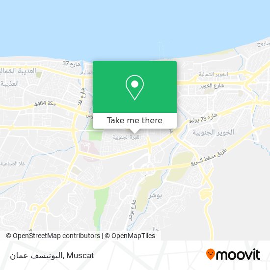 اليونيسف عمان map