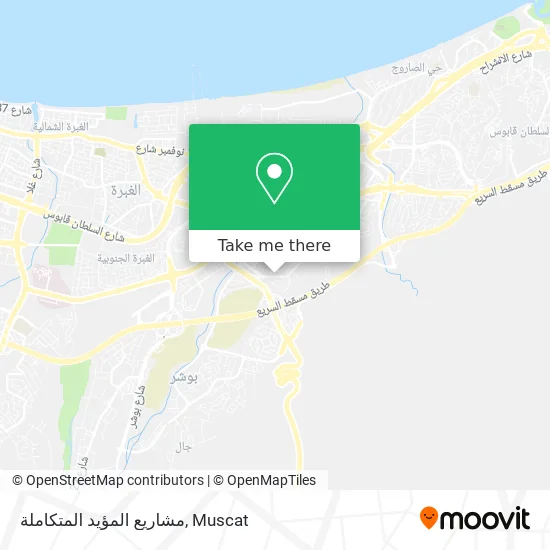 مشاريع المؤيد المتكاملة map