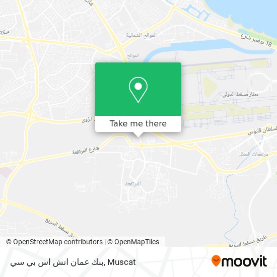 بنك عمان اتش اس بي سي map