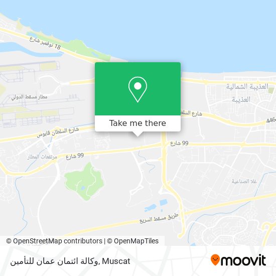 وكالة ائتمان عمان للتأمين map