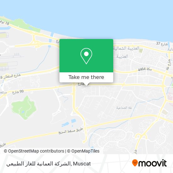 الشركة العمانية للغاز الطبيعي map