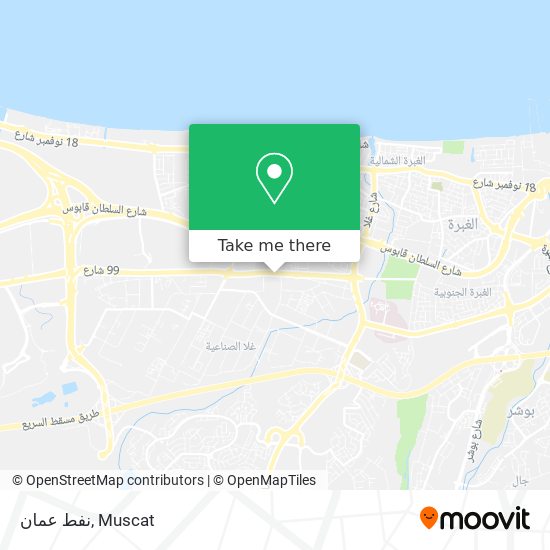 نفط عمان map