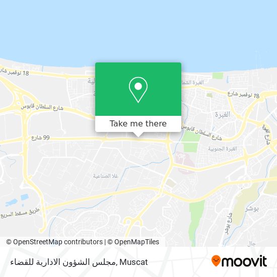 مجلس الشؤون الادارية للقضاء map