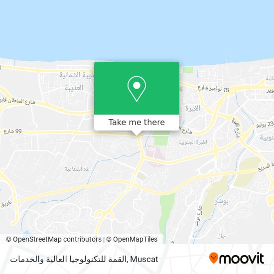 القمة للتكنولوجيا العالية والخدمات map