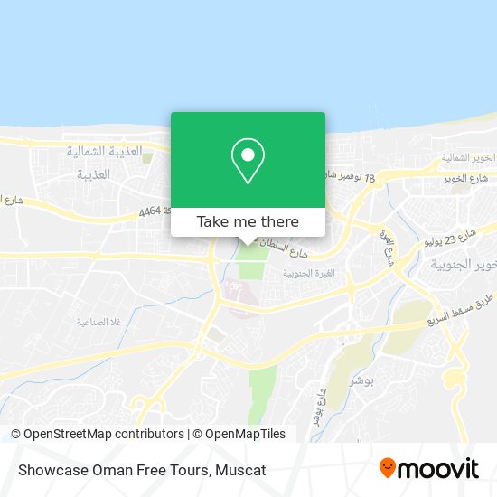 Showcase Oman Free Tours map