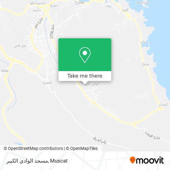 مسجد الوادي الكبير map