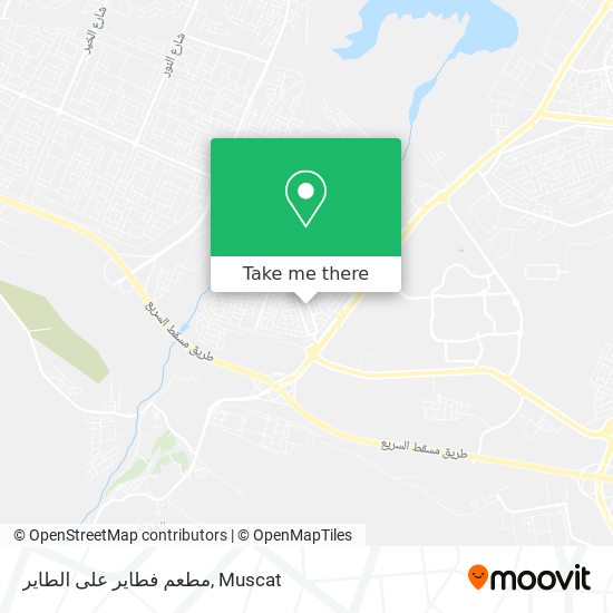 مطعم فطاير على الطاير map