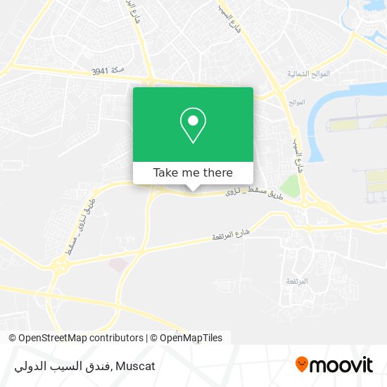 فندق السيب الدولي map