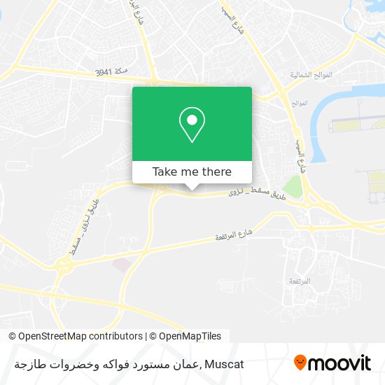 عمان مستورد فواكه وخضروات طازجة map