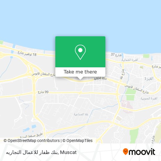 بنك ظفار للاعمال التجاريه map