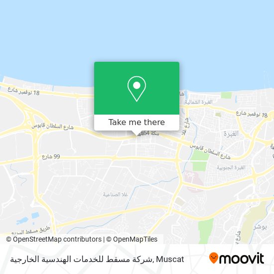 شركة مسقط للخدمات الهندسية الخارجية map