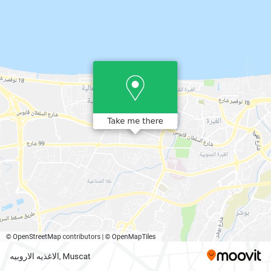 الاغذيه الاروبيه map