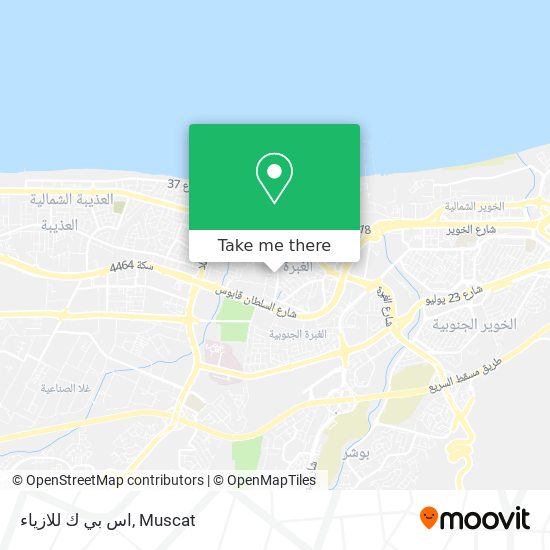 اس بي ك للازياء map