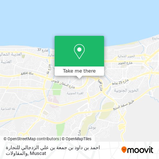 احمد بن داود بن جمعة بن علي الزدجالي للتجارة والمقاولات map