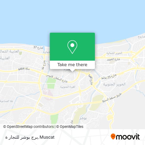 برج بوشر للتجار ة map