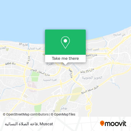 قاعة الصلاة النسائية map